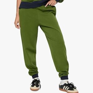 NWT WeWoreWhat‎ Women's Slim Leg Jogger XXS Hunter Green & Navy Casual Pants